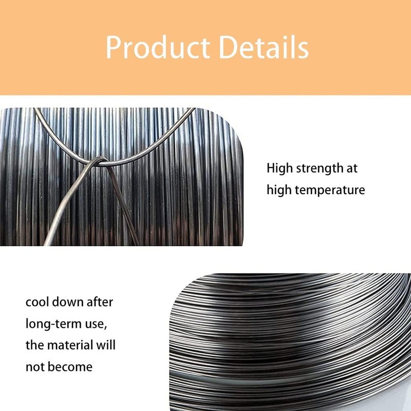 TOP-VIGOR 0.5mm 24AWG Heating Resistor Wire, 7.5M Wrapping FeCrAl Resistance