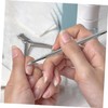 PACKOVE 1 Set Stainless Steel Cuticle Pusher Tool Nail Cleaner