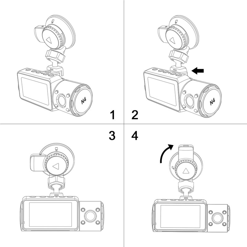 Vantrue N4, N2S, X4S, T3 Dash Cam Type C USB