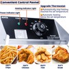 Commercial Deep Fryer with Basket, 3400W 12.7QT/12L, Detachable Large Capacity