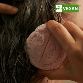 Donggubat Vegan Camellia Hair Care Special Set (Shampoo Bar + Treatment Bar) with Free Hemp Foaming Net / 삼베거품망 증정 동구밭 비건 동백 헤어 케어 기획세트(샴푸바+트리트먼트바)