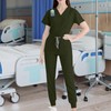 Wazsnhm Women Uniform Scrubs Set Top and Pants Durable V