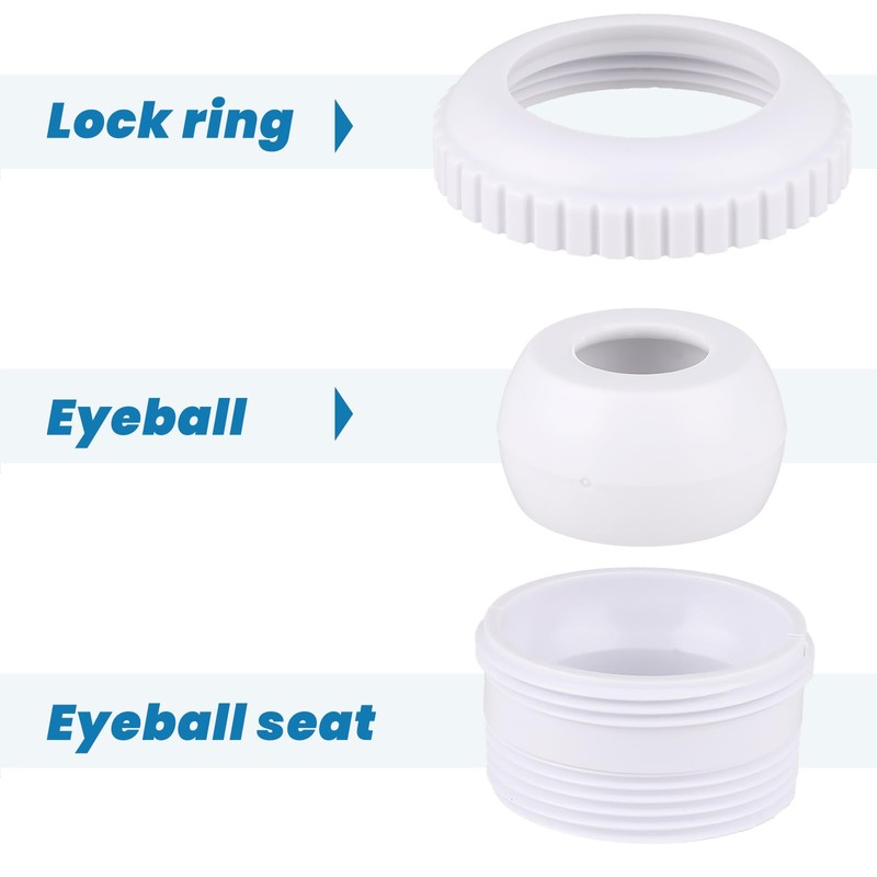 Zyghjort 2 Pack Pool Jet Nozzles, 3/4-Inch Swimming Pool Return
