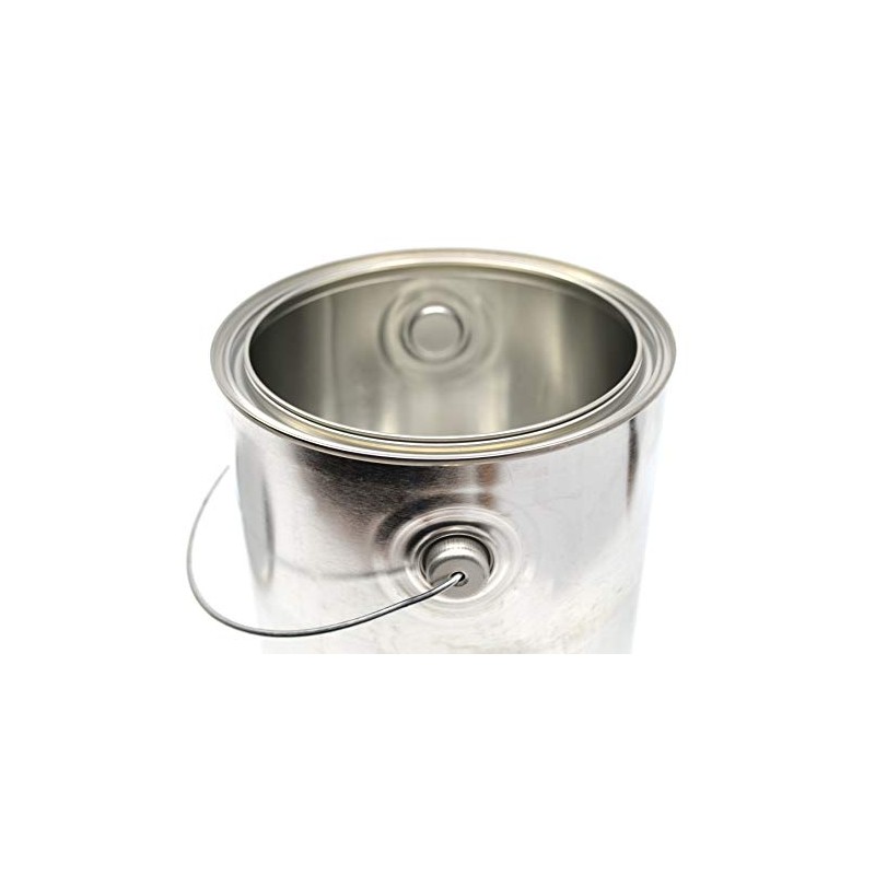 hBARSCI 1 Gallon Metal Paint Can with Ears, Bail, and