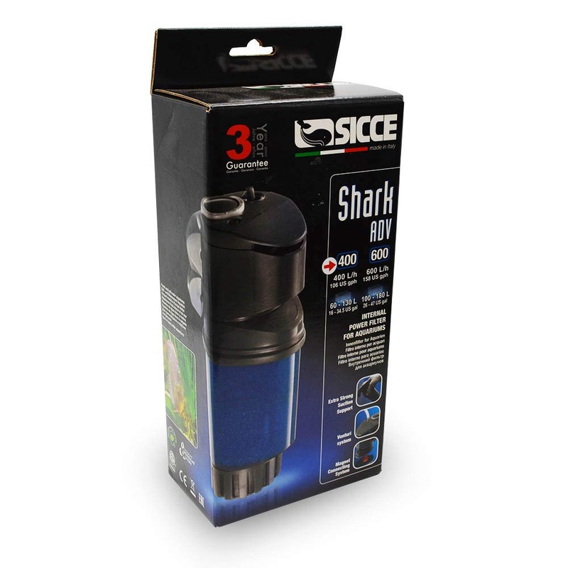 Sicce Shark Adv 400 Internal Power Filter - 106 GPH
