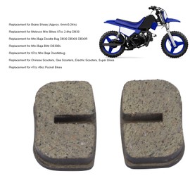 Acouto Brake Pad 1 Pair Ceramic Disc Brake Pads Front Rear Replacement for Motovox Mini Bike DB30 for Mini Baja Blitz DB30BL for Pocket Bikes for Mini Baja Doodlebug