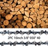 Opuladuo 2PC 10 Inch Chainsaw Chains, Replacement Chain for WORX