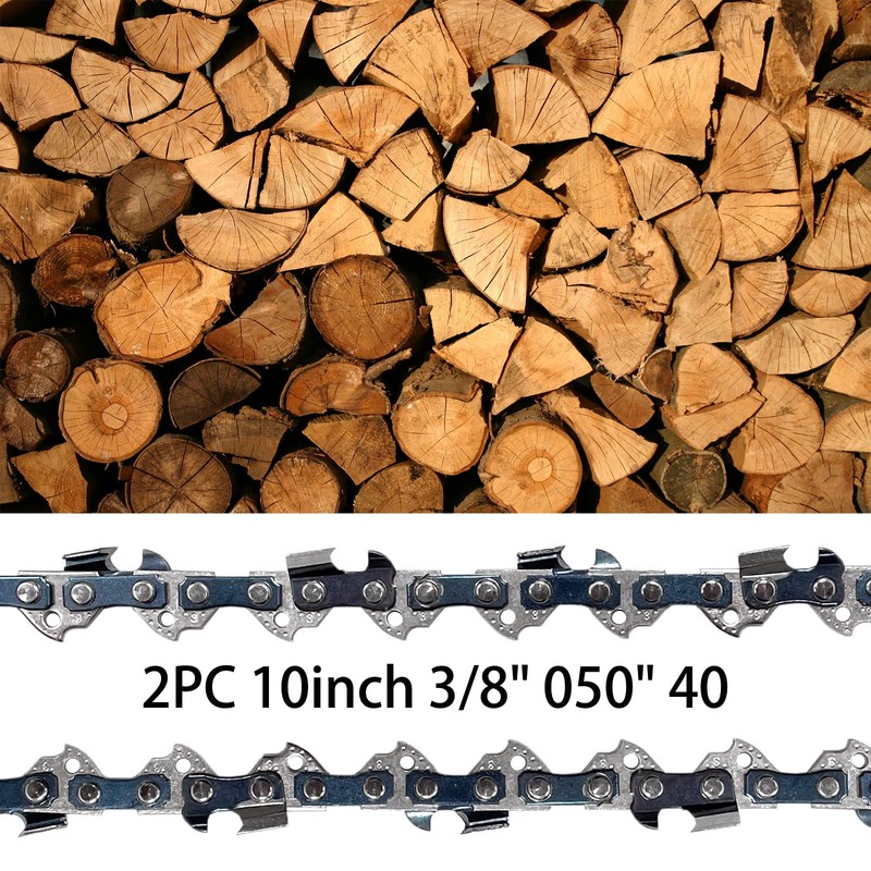 Opuladuo 2PC 10 Inch Chainsaw Chains, Replacement Chain for WORX