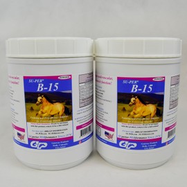 SU-PER B-15 Vitamin Supplement for Horses - Equine Vitamin B-15 Powder for Performance Support - 2.5 Pounds, (2 Pack)
