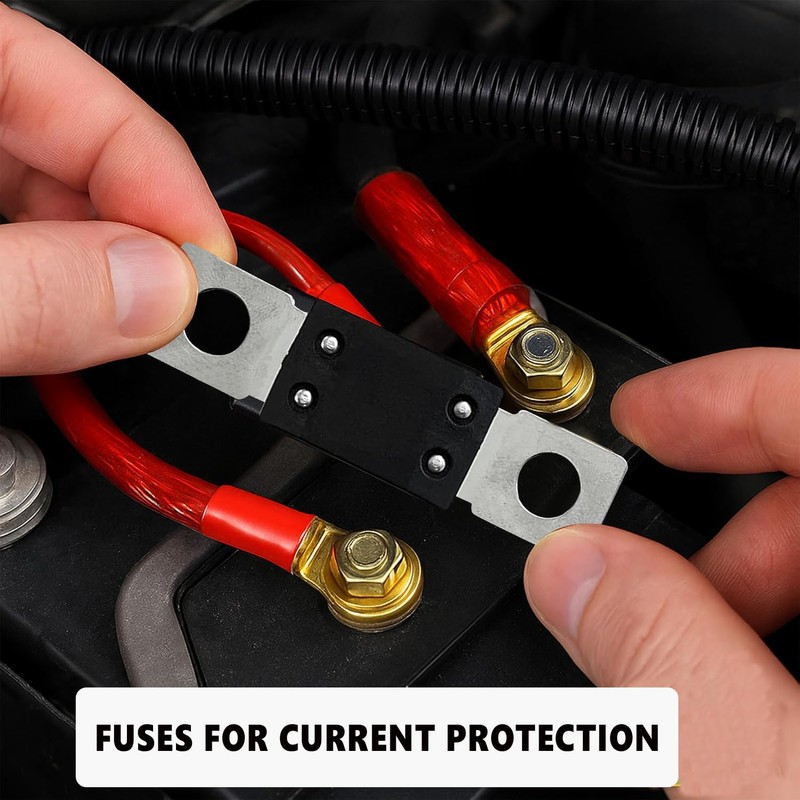 MEGA AMG Hight Current Fuses 3Pcs, 400Amp Bolt Mount High