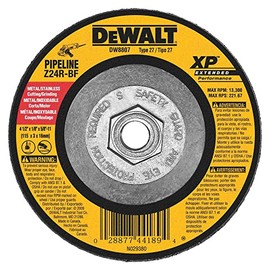 DEWALT DW8807 4-1/2-Inch by 1/8-Inch by 5/8-Inch-11 XP Grinding Wheel