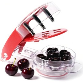 Cherry Pitter Tool Pit Remover, Olive Pitter Tool With 6 Holes, Portable Saving Lock Design Cherries Seed Remover Suitable, Kitchen Depitter Tool
