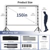 Projector Screen with Stand, Wootfairy 150 inch Portable and Foldable