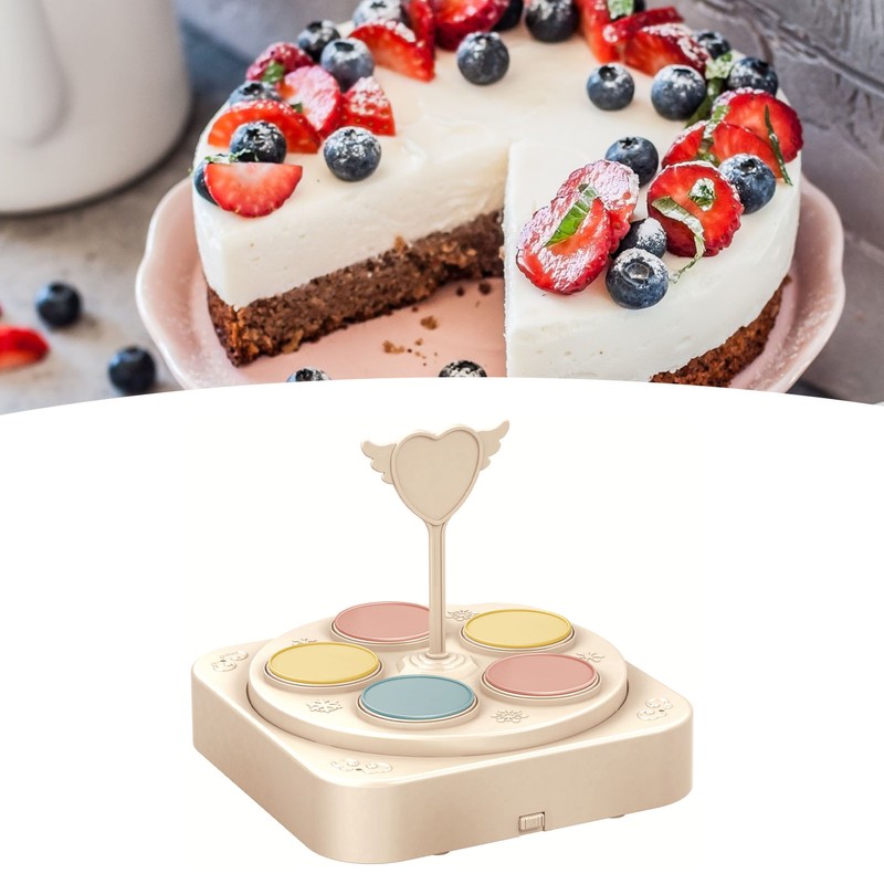 Rotating Dessert Machine Automatic Rotating Dessert Display Table Cupcake Display