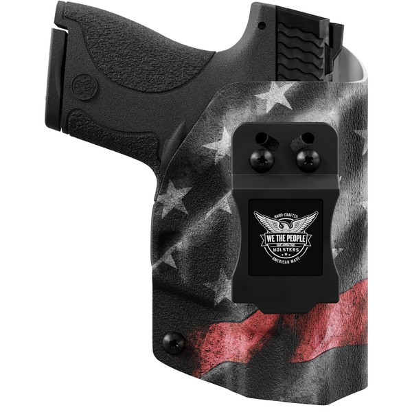 We The People Holsters - Thin Red Line - Left Hand - IWB Holster Compatible with Taurus Millenium PT111 G2 / G2C 9MM
