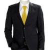 TigerTie Designer tie in plain colour, 100% linen, tie width