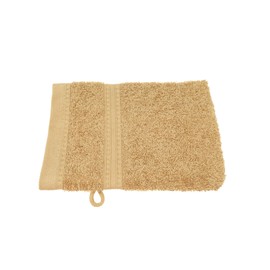 Julie Julsen Organic Wash Mitts Set of 10 15 x 21 Pastel Brown 100% Cotton Terry Cloth 550 g/m²