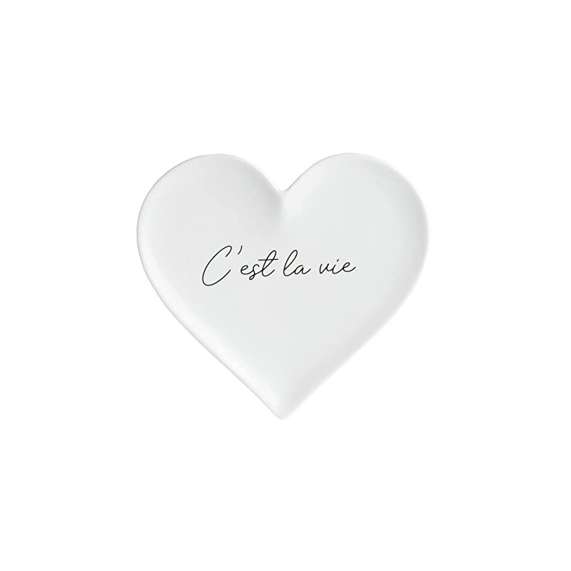 Räder [W] Heart Plate C'est la Vie 15.5 x 15