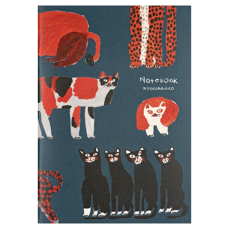Greeting Life Miroko Machico A5 Notebook Cat MRN-58 Navy