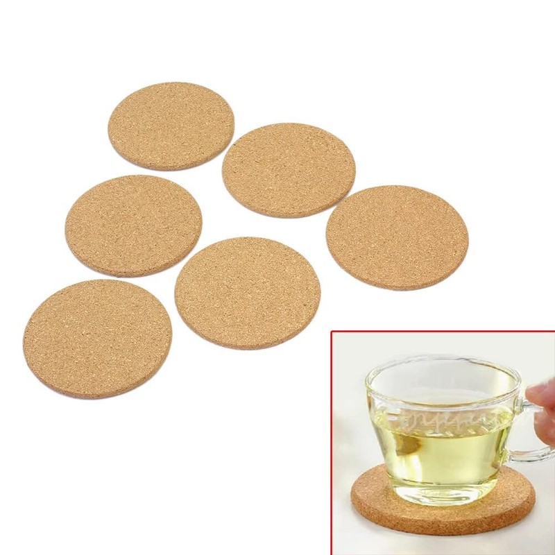 6 Pack Cork Heat Pad, Kitchen Trivet Pot Pan Coaster,