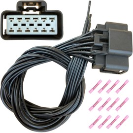 Broaug WPT928 Heated/Cooled Seat Module Connector Wiring Harnesses Assembly Compatible with 2003-2019 Ford F150 F250 Explorer Mustang Fusion Lincoln MKS Mercury Milan Replace 3U2Z-14S411-ZMB/PT2061