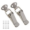 Pack of 2 Stainless Steel Tension Clasps, Metal Snap Closure,
