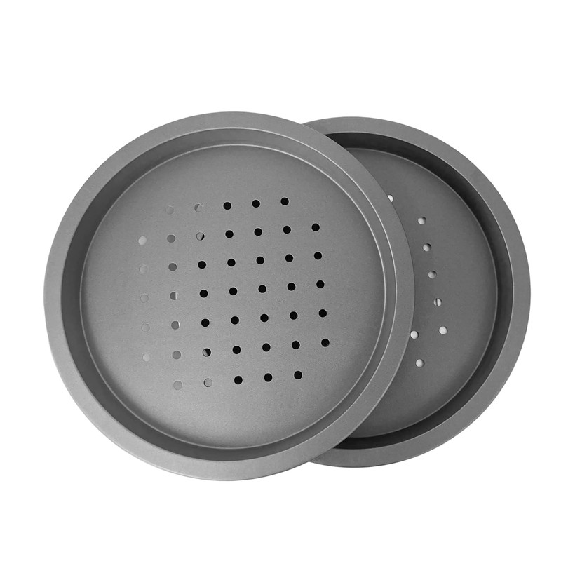 Chabrias Ltd 2 x Deep Pizza Pan Oven Round Crisper,
