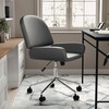 Martha Stewart Tyla Armless Swivel Task Chair for Home Office