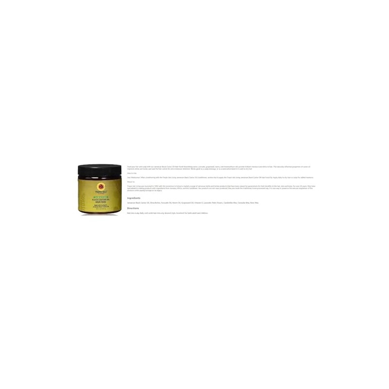 Aceite de ricino negro jamaicano para el cabello, 4 oz