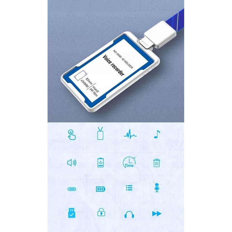 MBG line® Voice Recorder ID Card | 32 GB Audio
