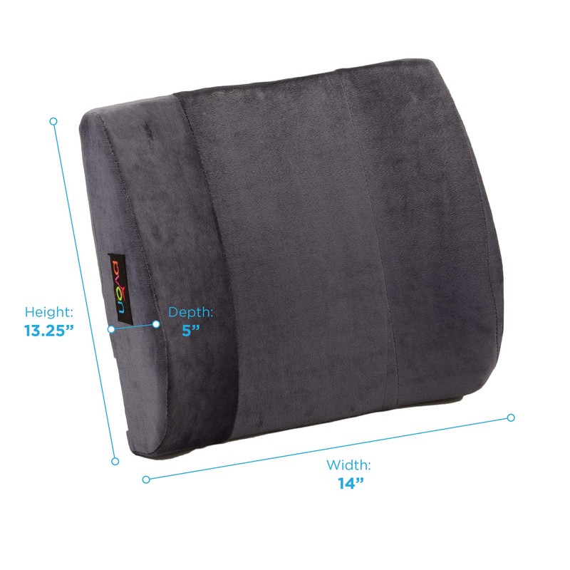 NOVA Medical Products Lumbar Back Cushion, Contoured Back Seat Support