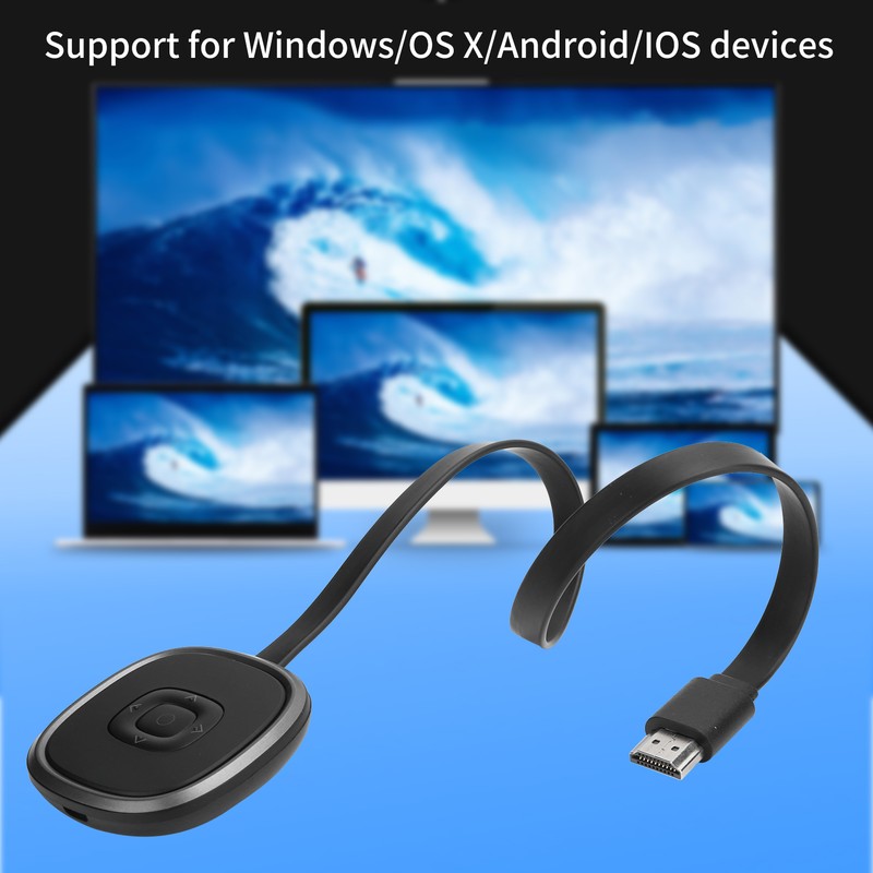 Wireless HDMI Display Adapter 2.4G/5G WiFi Dongle 4K HD Screen