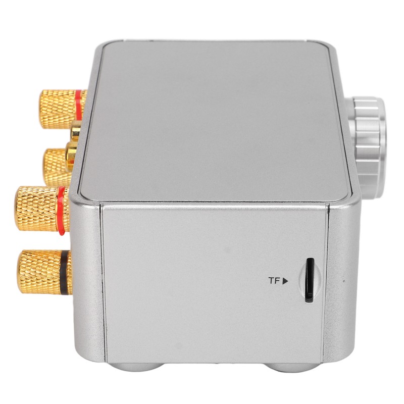 Bluetooth Amplifier Silver Mini Bluetooth 5.0 Digital Amplifier HiFi Stereo