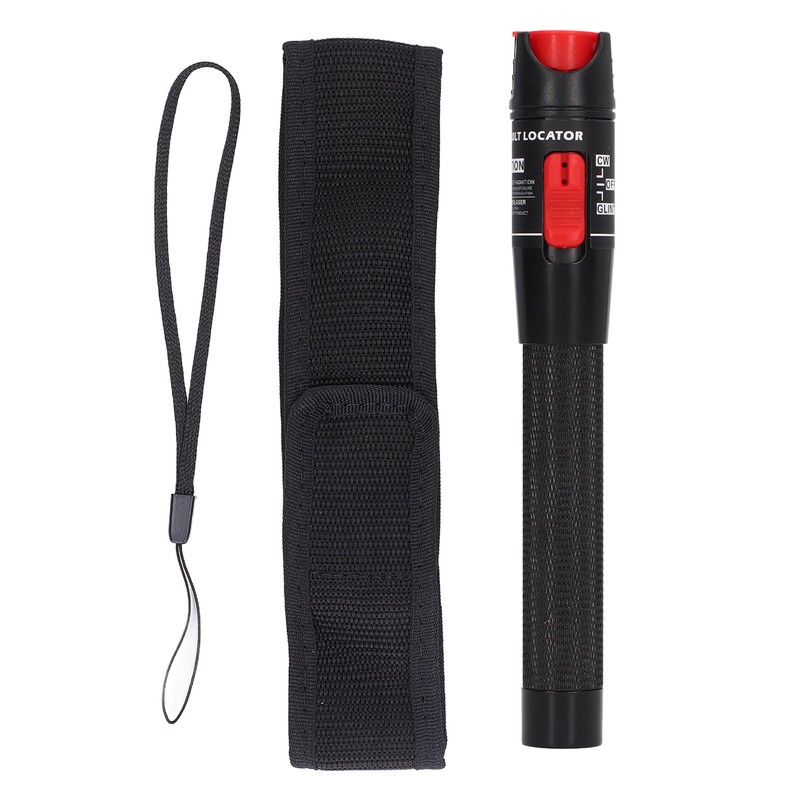 Black Fiber Optic Visual Fault Locator Anti Slip Handle Ergonomic
