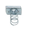Strut Channel Nuts, 3/8"-16 Spring Channel Nut with Zinc Electroplate