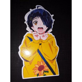 Ai Ohto from Wonder Egg Priority Glossy Sticker Anime Appliances, Wall, Windows!