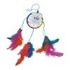 VIE Naturals Dream Catcher, 6cm Ring with Bead, Rainbow