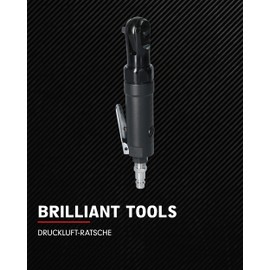 BRILLIANT TOOLS BT160601 1/4 Inch Compressed Air Ratchet 35 Nm [Powered by KS Tools]