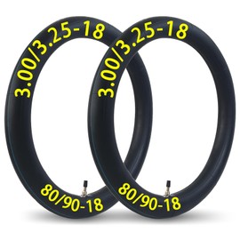 2-Pcs 3.00/3.25-18 Inner Tube 80/90-18 3.00-18 3.25-18 Inner Tube Straight Valve Stem