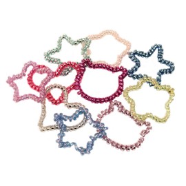 Mavi Bandz Mini Skinny Fun Shaped TeleBandz Kids Girls Hair Ties Telephone Cord Hair Accessories