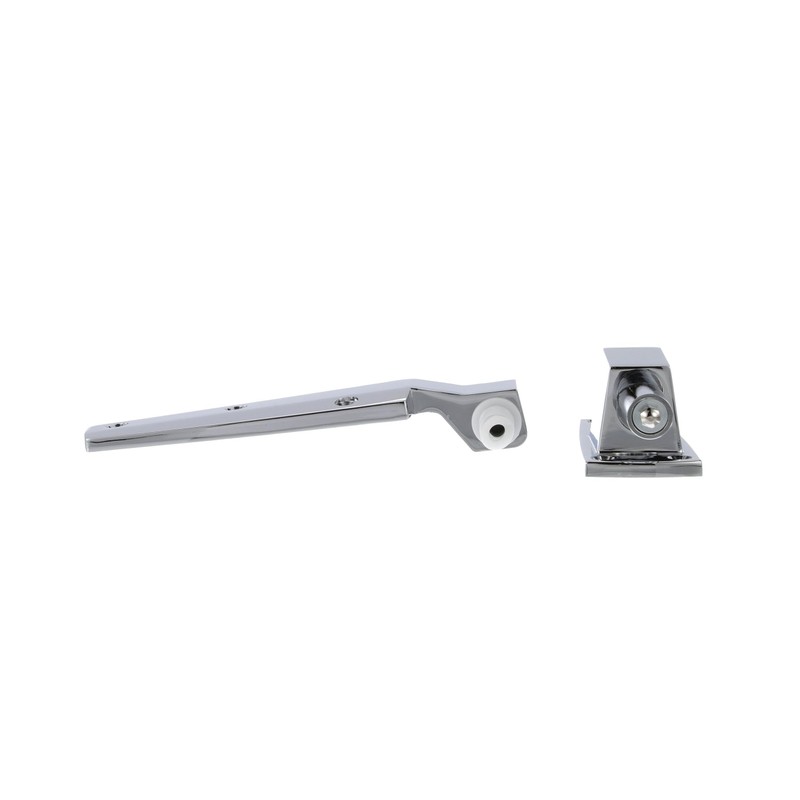 1-7/8" Offset Polished Chrome Cam-Rise Walk-in Door Hinge with Spring
