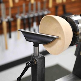 Hurricane Turning Tools, 8" Tool Rest with Hardened Steel Rod For Wood Lathe, 1" Diameter Post, 6" Post Length