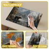 Bear Forest Mountain Placemats Set of 6, Rustic Wild Animal
