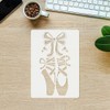 Ballerina on Toes Slippers Shoes Ballet Dance Wall Stencil Template