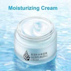 Crema facial hidratante de 50 g para el rostro y el cuerpo, crema hidratante para pieles secas con ácido hialurónico para uso doméstico y de viaje