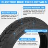 14X2.50 E-Bike Tubeless Tire with Self-Sealing Puncture Protection 6PR 1PAC