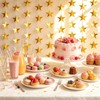 105 Feet Gold Star Garland, 8 Strands Glitter Stars Hanging