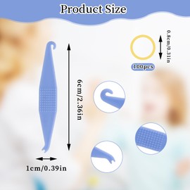 500pcs Orthodontic Elastic Bands, Braces Bands, Braces Elastic Bands, Brace Bands for Teeth, Teeth Bands for Gaps, Dental Elastic Rubber Bands (Fox 1/4")