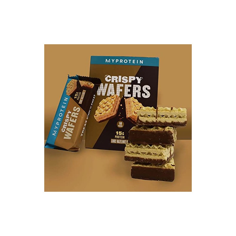 MyProtein Protein Wafers, Peanut Butter, 10x40g