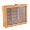 Miniature Wooden Bookshelf Anxiety Relief Multi Books Display Case Cabinet